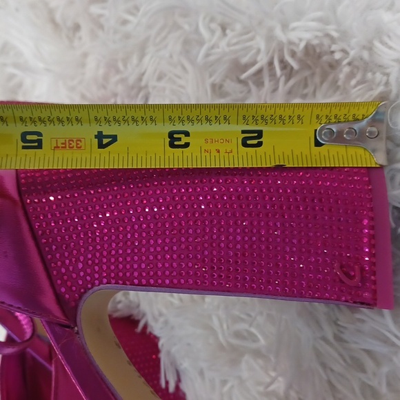 Circus NY Sam Edelman Womens Bailey Jewel Pink Platform Heels Shoes SZ 9.5 - Picture 9 of 16